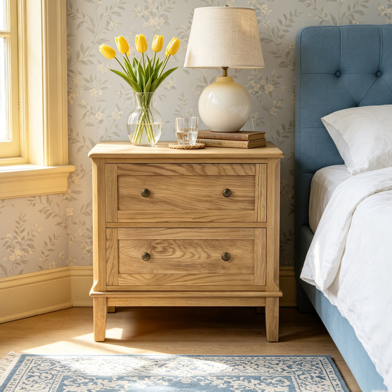 Table de chevet 26,57 "H, Naturel