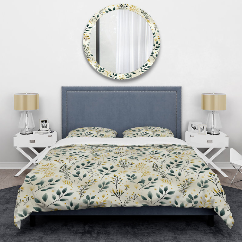 Ensemble de housse de couette Maeola, Housse de couette simple + 1 taie décorative stan