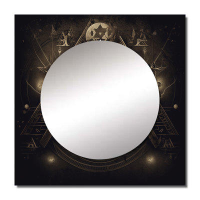 Allyssa - Egyptian Woman Square Mirror For Wall Art Decor
