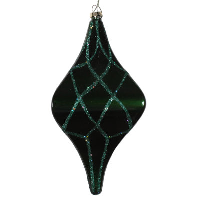 8" Candy Glitter Net Drop Christmas Ornament