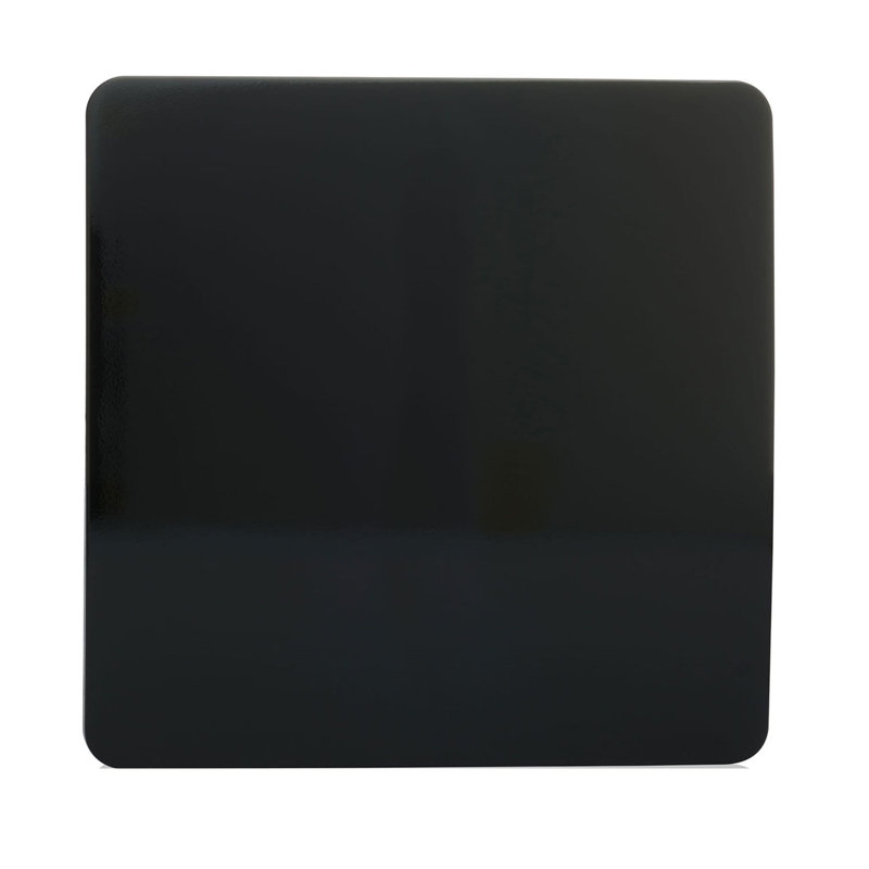 Trendi Switch Single Blanking Plate, Piano Black