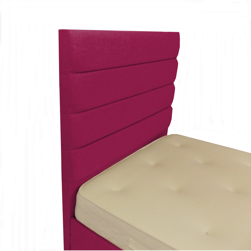 Upholstered Bed, Raspberry, Kingsize (5')