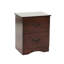 Table de chevet 2 tiroirs en merisier - Bois de pin pour une ambiance de chambre à coucher exquise