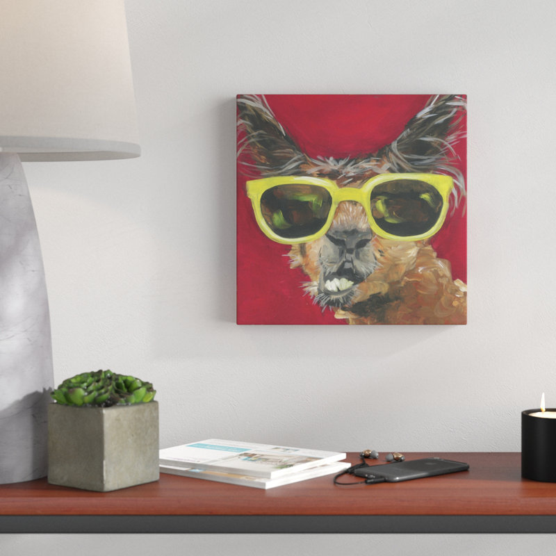 «Dapper Animal IV», peinture sur toile, H 12 po x l 12 po
