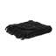 Jeté noir tissé 100% coton texturé