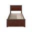 Lit plateforme en bois massif Kindig Cottage avec pied de lit et tiroirs de rangement assortis-96144275-96144274