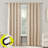 Lanet Vintage Ogee Magnetic Closure 100% Blackout Back Tab Curtain Panel-125104701-125104703