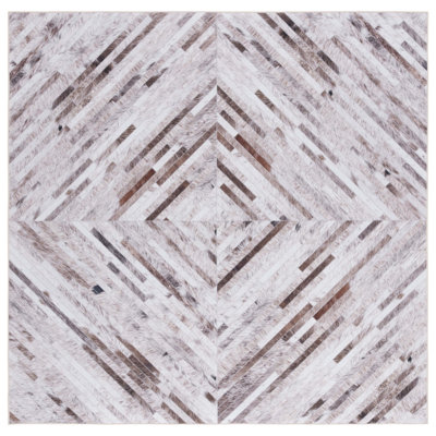 Aurelea Performance Machine Washable Geometric Rug