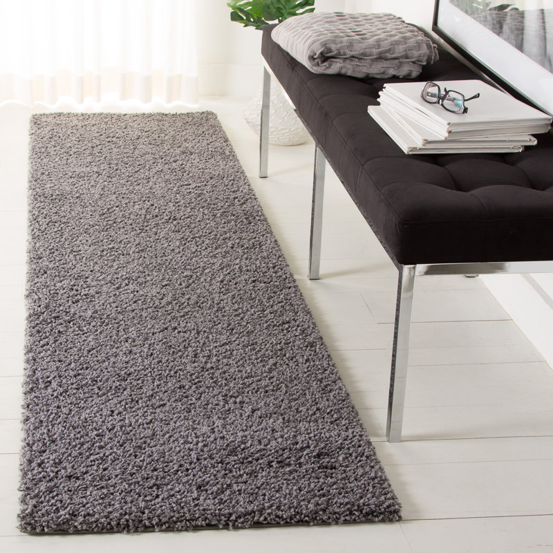 Mowgli Hand Woven Dark Grey Indoor Rug, Runner 66 x 244 cm