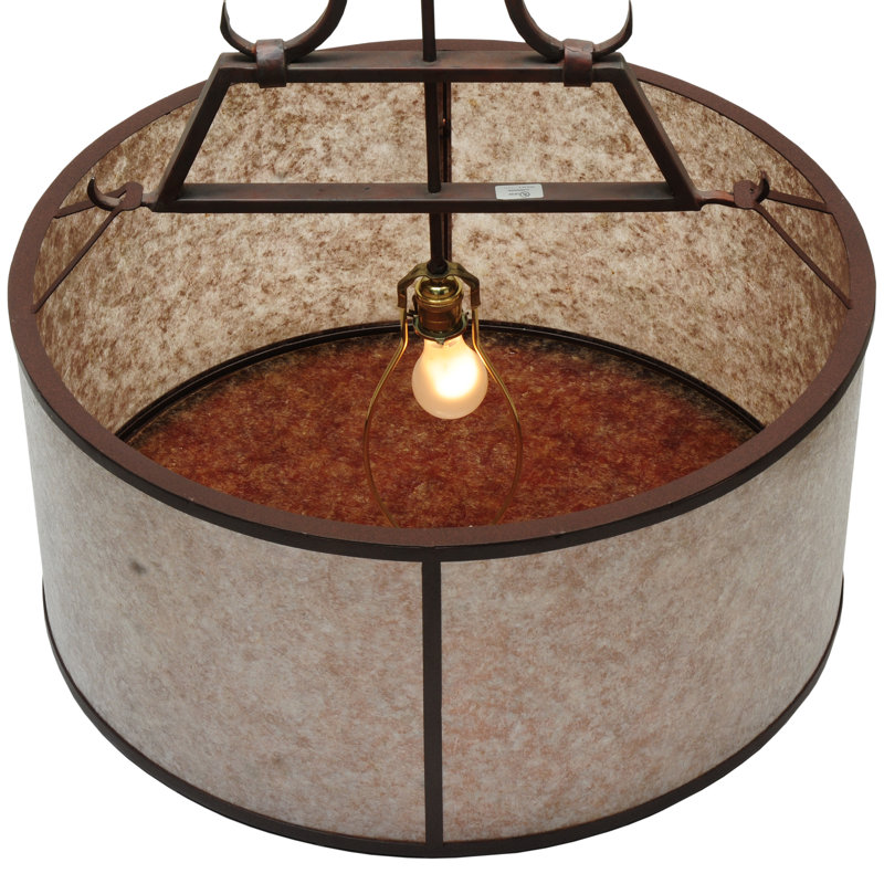 Luminaire suspendu tambour 1 lumières unique