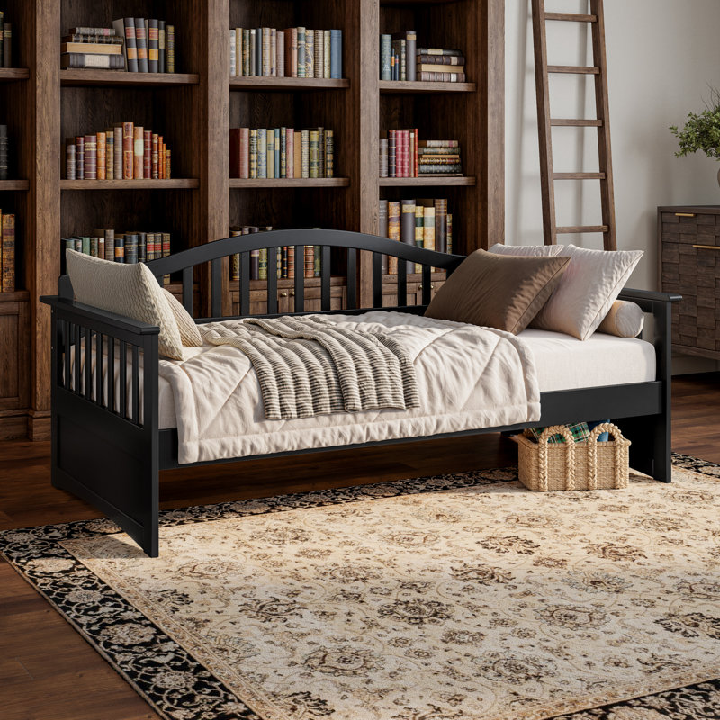 Lit de jour en bois Mission, Black