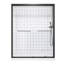 Half frameless double sliding glass shower door