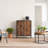 38” Two-Door Reclaimed Wood Parquet Storage And Accent Cabinet