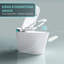 Toilette allongée intelligente à chasse d'eau blanche avec bidet intégré 1,28 / 1,6 GPF Wynn