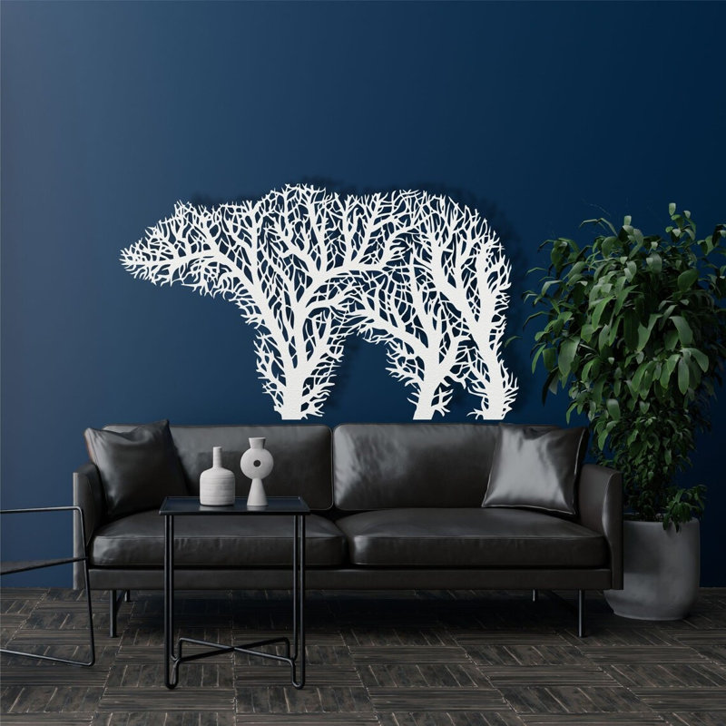 Anders Wall Décor, 59cm H x 100cm W x 2cm D, White