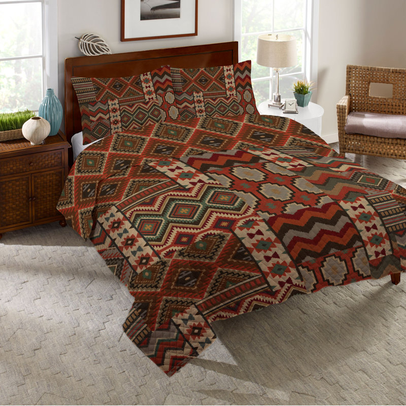 Country Mood Navajo Reversible Quilt Set, King