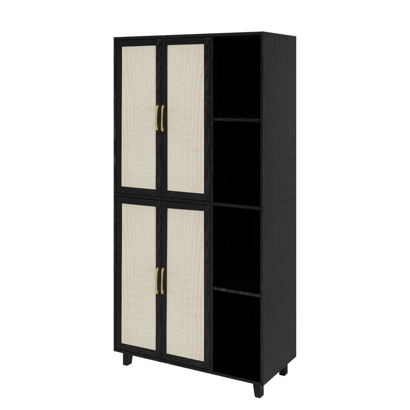 36.2'' Wide Filing Storage Cabinet, Black