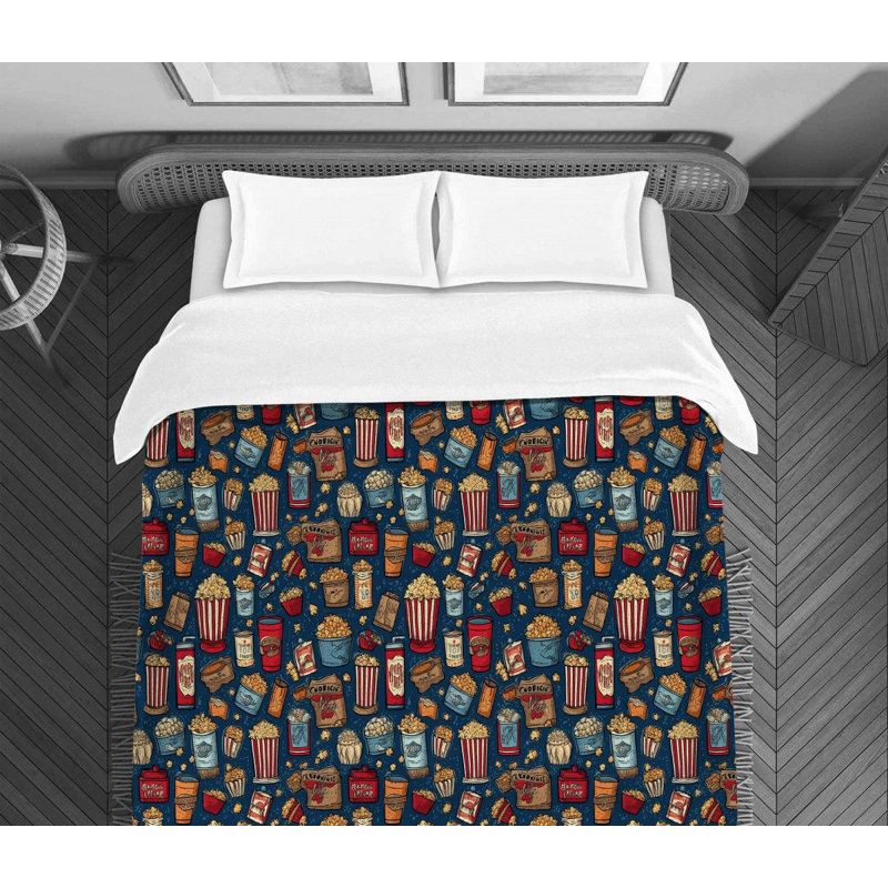 Movie Snacks Bedding, Twin Comforter