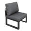 Outdoor Sofa Set With Acacia Wood Armrests, Metal Frame & Splash-proof Cushions