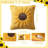 Soft Plush Sunflower Jacquard Throw Pillow Covers