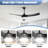 52 Inch Modern Ceiling Fan With 18W Led Light And Remote Control 3 Abs Blades Noiseless Reversible Dc Motor-1411277177-1411277179
