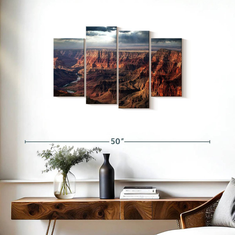 Grand canyon nuageux, H 22 po x l 36 po