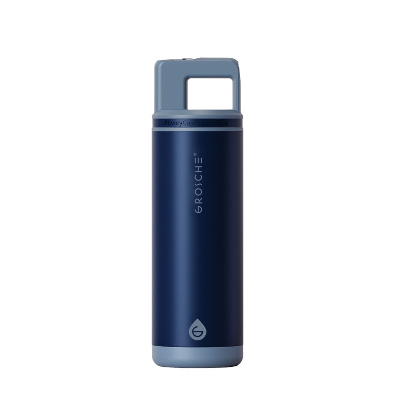Bouteille d'eau en acier inoxydable à triple paroi Grosche (18/8), 20 oz, Bleu