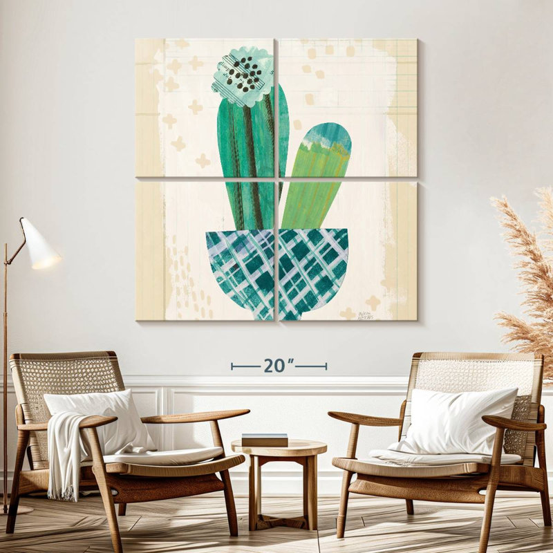 Harnek Collage Cactus III, H 57 po x l 57 po