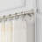 Mode Premium Collection 1 1/8 in Diameter Wall Mounted Rod Set with Clear Square Finials-63562232-63562231