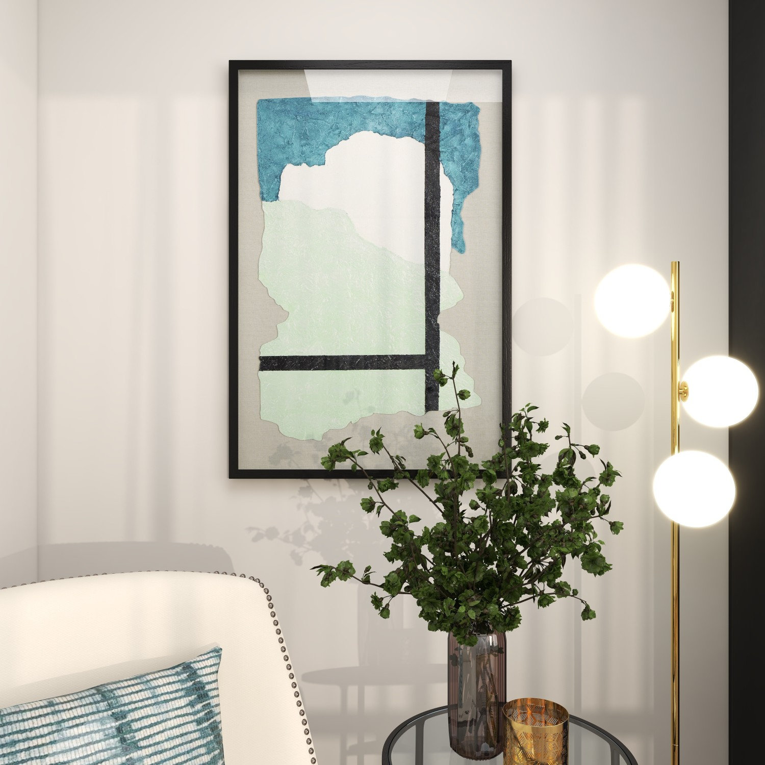 Canvas Wall Art, Gray