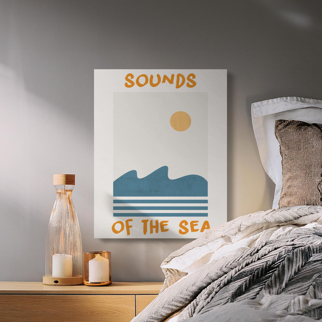 Boho Ocean Sun Canvas Print