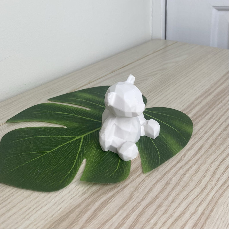 Gidney Mini Bear Ornament Statue, White