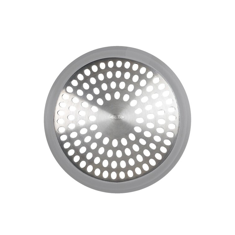 OXO Good Grips Shower Stall Drain Protector Cover Hair Catcher Stainless  Steel