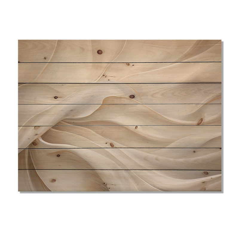 Flores - Décoration en bois tendance sur bois de pin naturel, H 24 po x l 32 po