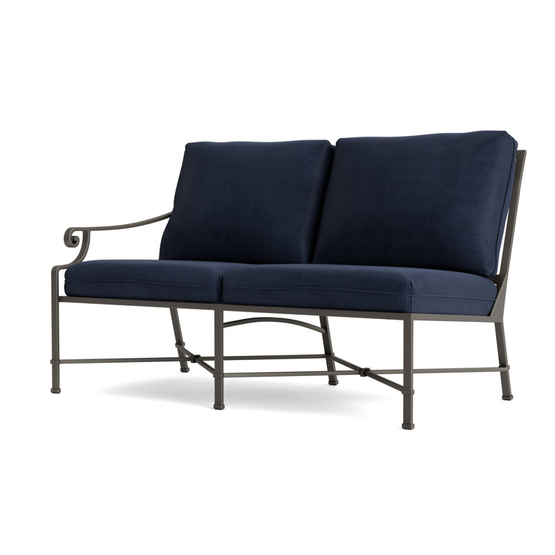 Venetian Outdoor 2 - Seat Loveseat, Mica, Fusion Neptune