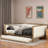 Upholstered Daybed With Trundle And Nailhead Decoration
