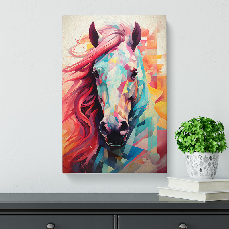 Pony Geometric No.2 - Print, 76cm H x 50cm W x 3cm D