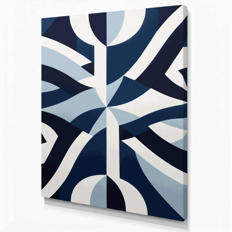 Abstract Shapes 11 Gray Canvas Wall Art, 30" H x 20" W