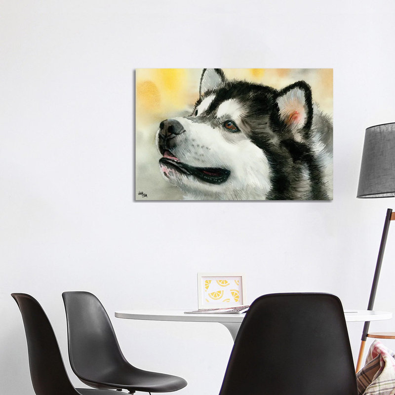 Mal - Alaskan Malamute by Judith Stein - Wrapped Canvas Painting, 101.6 cm H x 66.04 cm W