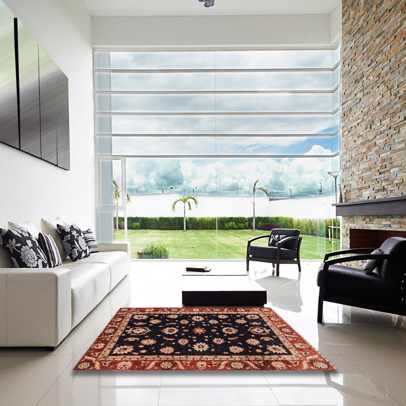 Abstract Indoor Rug, Square 6'