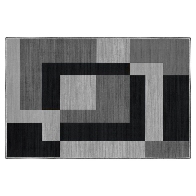 Oriental Machine Tufted Shag Area Rug, Rectangle 120 x 170cm