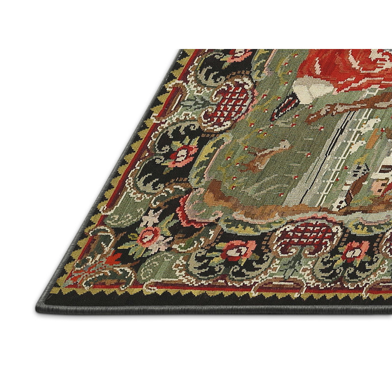 Tapis vert/rouge, Rectangle 8 pi x 12 pi