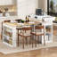 Table de salle à manger extensible avec plateau pliable-129452069