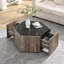 Hexagonal Wood Coffee Table With Drawers-1879460634-1879460636