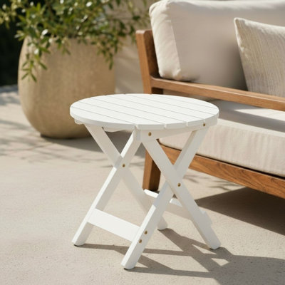 Hampshire Assembled Acacia Wood Folding Side Table