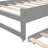 Wood Daybed with Two Trundles, Storage Cubbies, Light and USB Charging