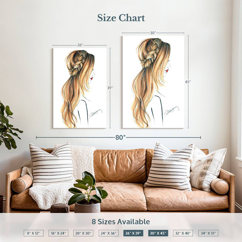 Shuttleworth Good Hair Day, 39" H x 26" W