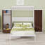 Lit escamotable mural avec placard, tiroirs et table Murphy