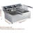 Electric Deep Fryer, 6L Tank Stainless Steel Deep Fryer With Frying Basket & Lid, Temperature Control, Countertop Single Tank Fryers for Home Kitchen