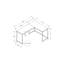 Bureau d'ordinateur, bureau personnel, coin, l 58 po, forme en L, travail, ordinateur portable, stratifié, métal, contemporain, moderne-2127144083